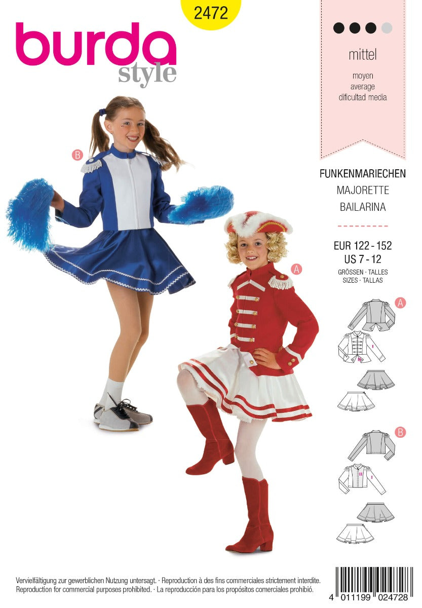 Patrón Burda 2472 Bailarina - Ribes y Casals