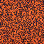 Crêpe de viscose rétro à fleurs orange - Ribes y Casals