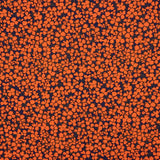 Crêpe de viscose rétro à fleurs orange - Ribes y Casals