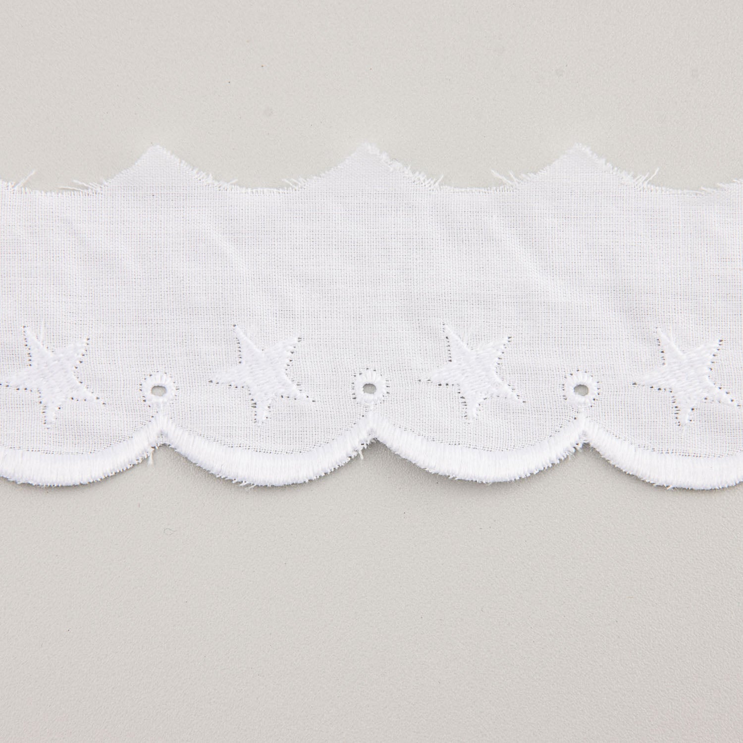 Bande de batiste brodée blanche modèle 25018 – 40 mm - Ribes y Casals