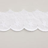 Bande de batiste brodée blanche modèle 25018 – 40 mm - Ribes y Casals