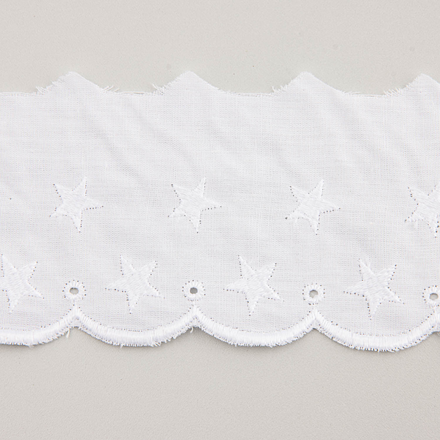 Bande de batiste brodée blanche modèle 25019 – 55 mm - Ribes y Casals