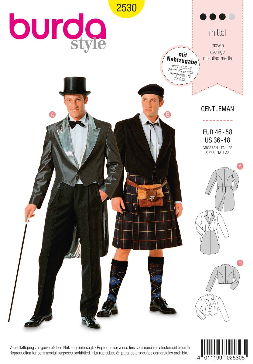 Patrón Burda 2530 Gentleman - Ribes y Casals