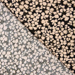 Crêpe de viscose rétro à fleurs beige - Ribes y Casals