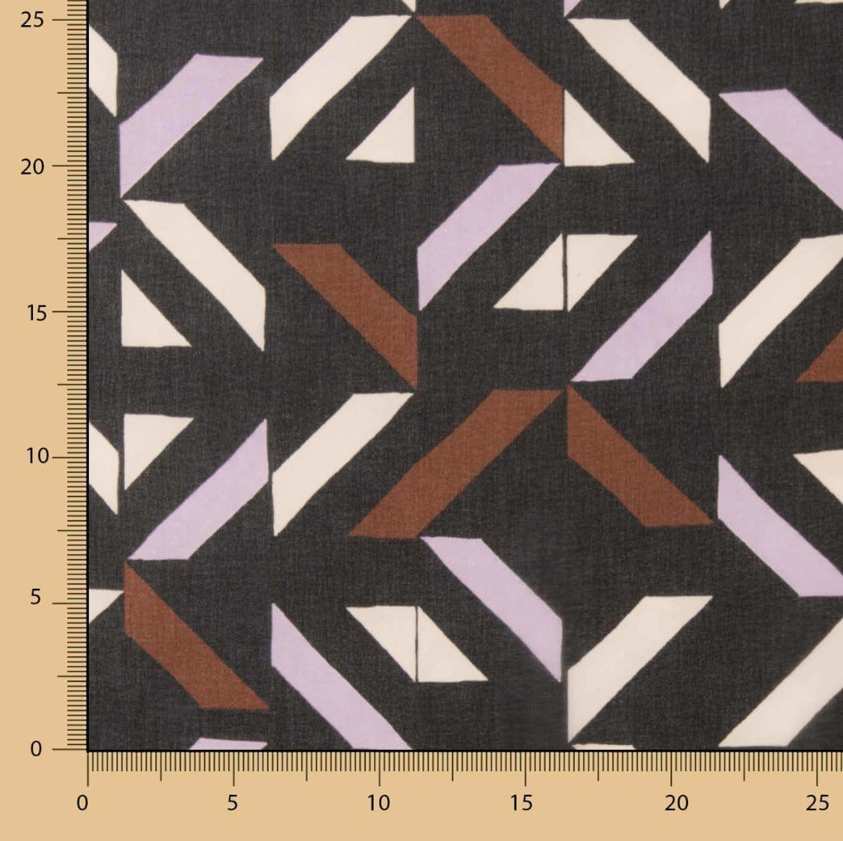 Mousseline de polyester à motif cubique - Ribes y Casals