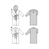 Patron de Couture Burda 2662 Peignoir de bain - Ribes y Casals