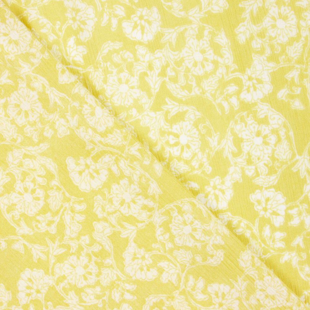 Bambula Viscosa Mostaza Flor - Ribes y Casals