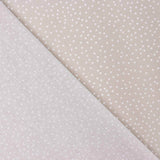 Popeline de coton à pois beiges - Ribes y Casals