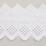 Bande de batiste brodée blanche modèle 29009 – 70 mm - Ribes y Casals
