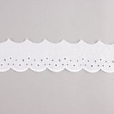 Bande de batiste brodée blanche modèle 29018 – 40 mm - Ribes y Casals