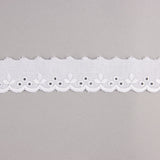 Bande de batiste brodée blanche modèle 29019 – 30 mm - Ribes y Casals