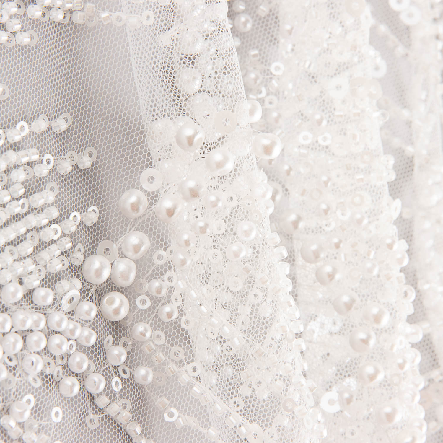 Strass Mariée Tulle Blanc Dégradé Perlé Élégance - Ribes y Casals