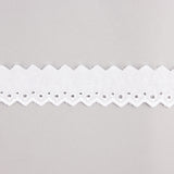 Bande de batiste brodée blanche modèle 29060 – 30 mm - Ribes y Casals