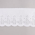 Bande de batiste brodée blanche modèle 29095 – 80 mm - Ribes y Casals