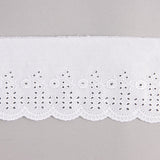 Bande de batiste brodée blanche modèle 29095 – 80 mm - Ribes y Casals