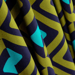 Viscosa Geo Verde Kaki - Ribes y Casals