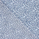 Popeline de coton micro florale bleue - Ribes y Casals