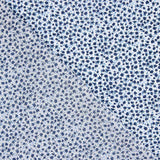 Popeline de coton micro florale bleue - Ribes y Casals