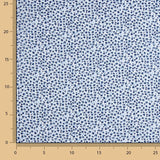 Popeline de coton micro florale bleue - Ribes y Casals