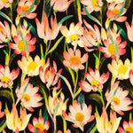 Crêpe de viscose imprimé « Fleurs nocturnes » - Ribes y Casals