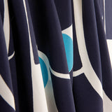 Satin de viscose Jardin Graphique Bleu - Ribes y Casals