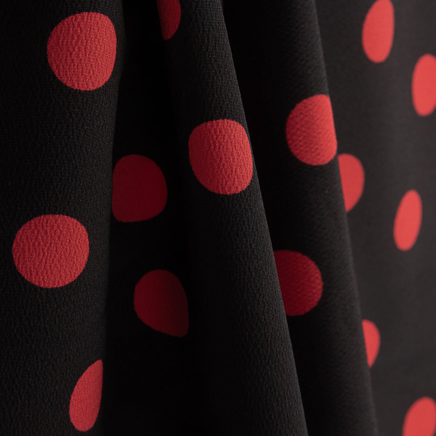 Koshibo à pois 15 mm noir-rouge - Ribes y Casals