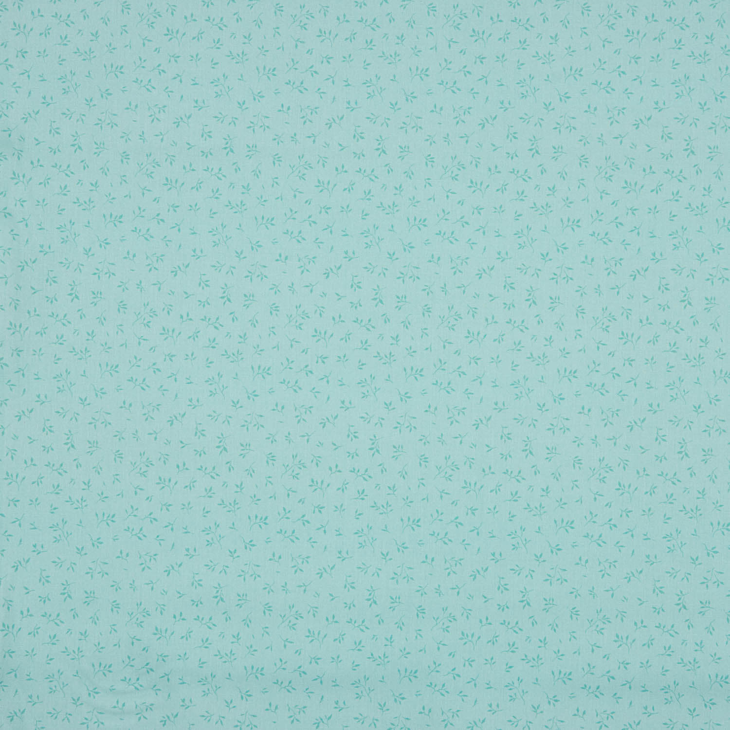 Percal imprimé Feuilles Turquoise - Ribes y Casals