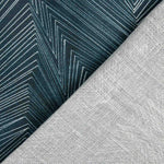 Lin et jute imprimé géométrique Abyssal - Ribes y Casals