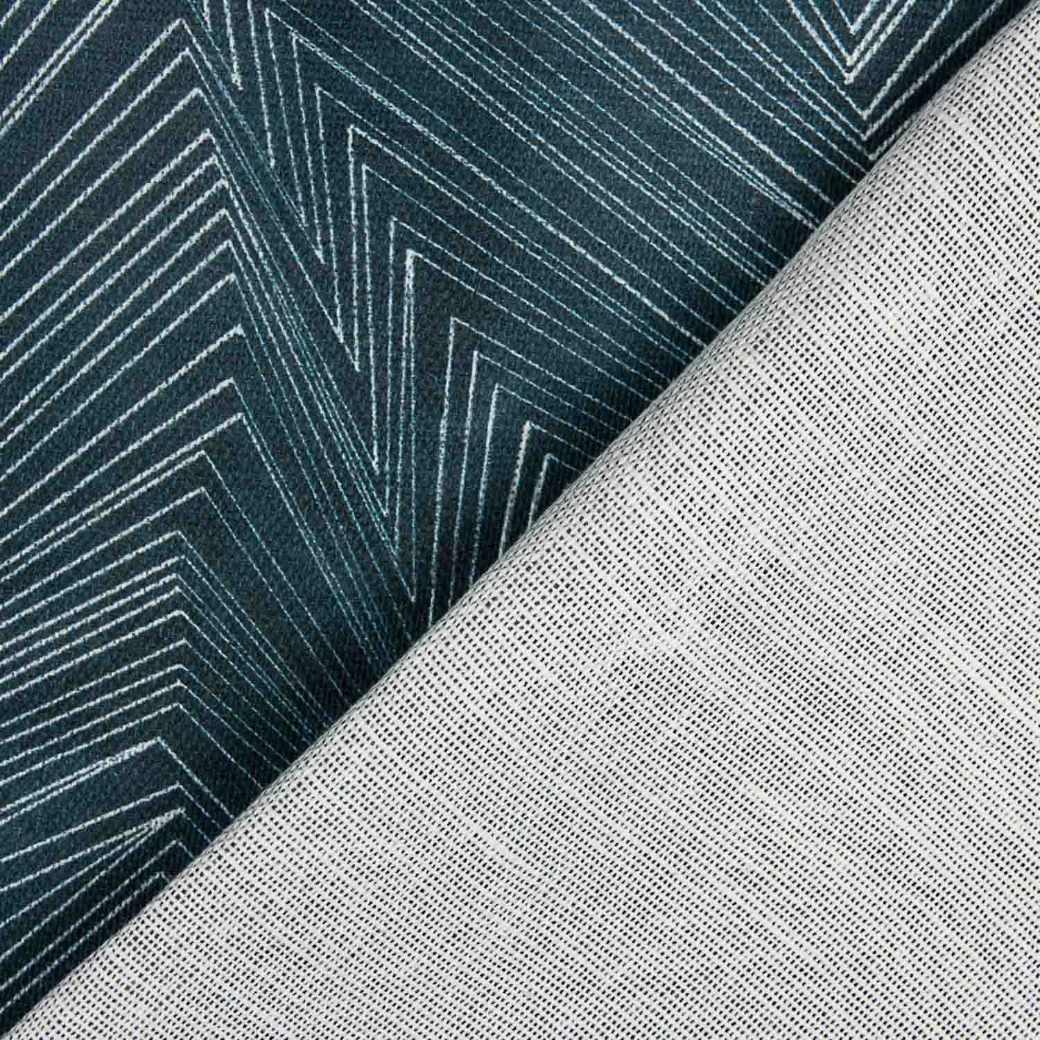 Lin et jute imprimé géométrique Abyssal - Ribes y Casals