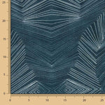 Lin et jute imprimé géométrique Abyssal - Ribes y Casals