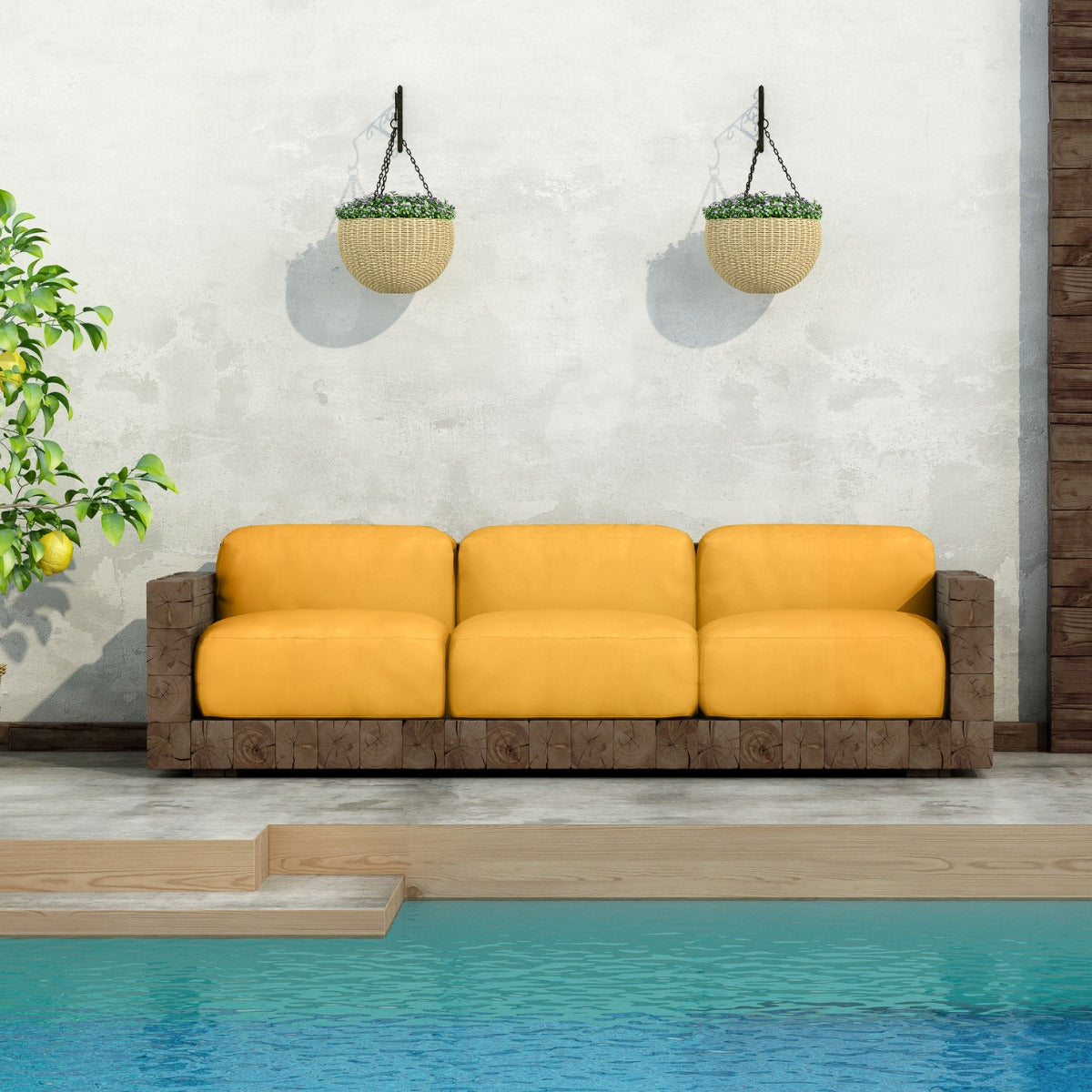 Tissu Extérieur Téflon Jaune - Ribes y Casals