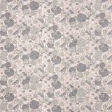 Popeline de coton vintage à fleurs grises - Ribes y Casals