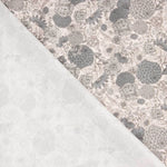 Popeline de coton vintage à fleurs grises - Ribes y Casals