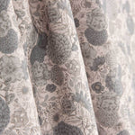 Popeline de coton vintage à fleurs grises - Ribes y Casals