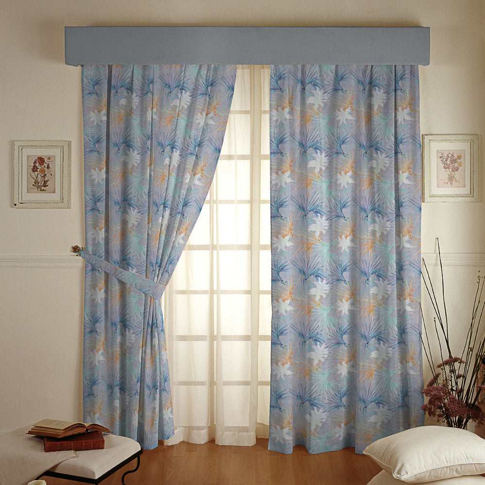 Demi Panama Bleu Feuilles Palmier - Ribes y Casals