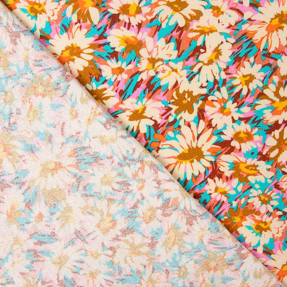 Crêpe Viscose Jasmin Rose - Ribes y Casals