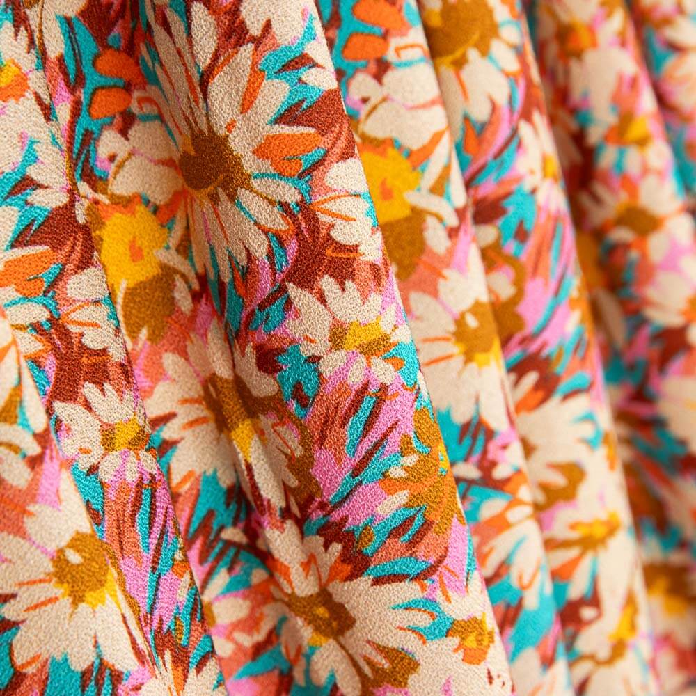 Crêpe Viscose Jasmin Rose - Ribes y Casals