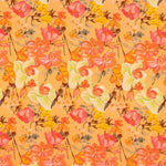 Crêpe Viscose Orange Coquelicot - Ribes y Casals