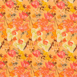 Crêpe Viscose Orange Coquelicot - Ribes y Casals