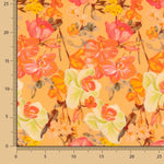 Crêpe Viscose Orange Coquelicot - Ribes y Casals