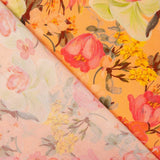 Crêpe Viscose Orange Coquelicot - Ribes y Casals