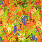 Crêpe Viscose Tropique Vert - Ribes y Casals