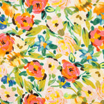 Viscose Fleur Aquarelle Multicolore - Ribes y Casals