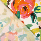 Viscose Fleur Aquarelle Multicolore - Ribes y Casals