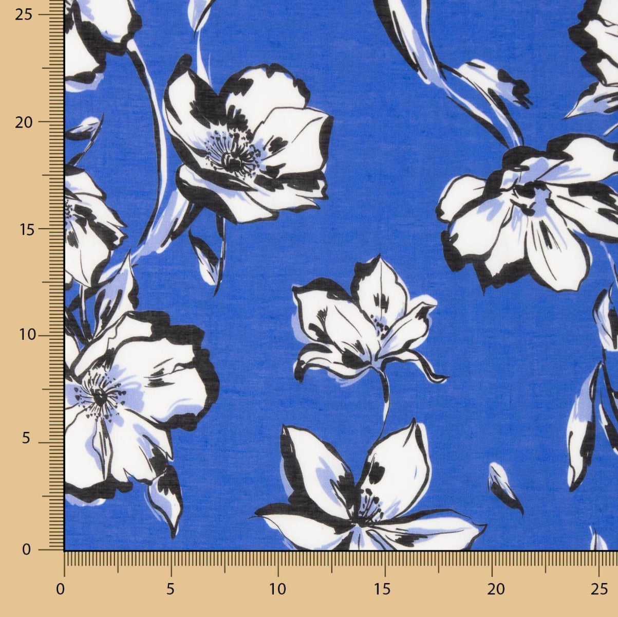 Voile Viscose Bleu Hanoï - Ribes y Casals