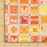 Voile Viscose Corail Mosaïque - Ribes y Casals