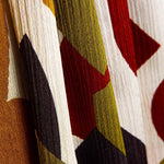 Satén Poliéster Geométrico Cobre - Ribes y Casals