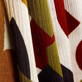 Satén Poliéster Geométrico Cobre - Ribes y Casals