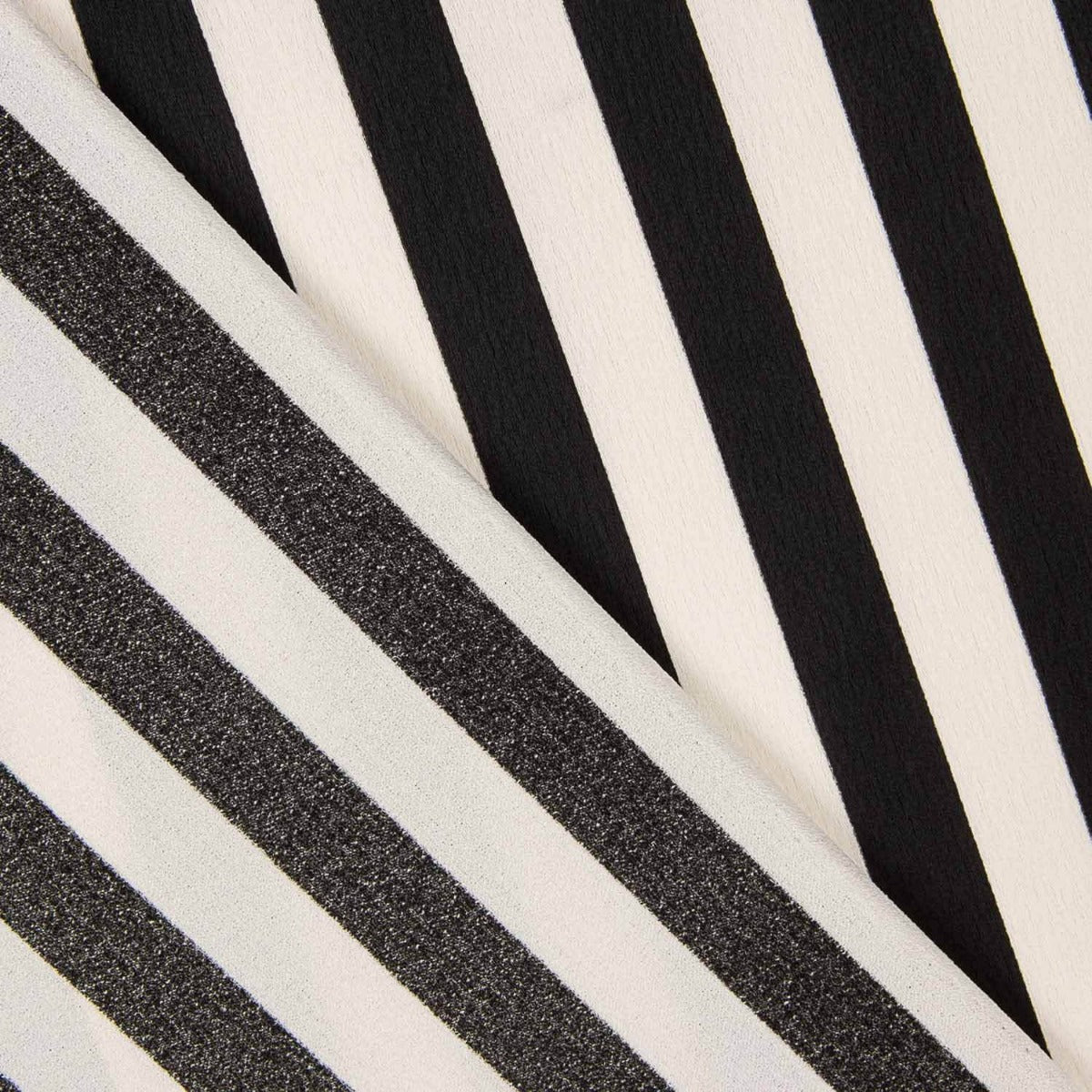 Crep Poliéster Rayas Negras - Ribes y Casals