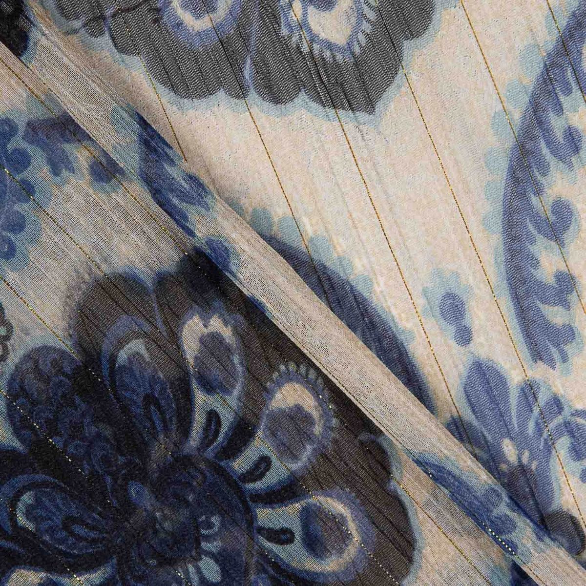 Bambula Lurex Tapicero Azul - Ribes y Casals